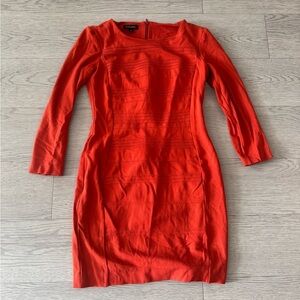 Escada Bandage Bodycon Burnt Orange Mini Dress Size 34eu 4us
